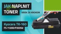 Návod k plnění tonerů Kyocera TK-160 FS-1120D/P2035d 