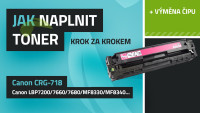 Návod k plnění tonerů Canon CRG-718, LBP7200Cdn/7660Cdn/7680Cx/MF8330Cdn