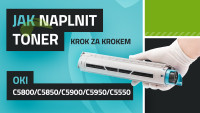 Návod k plnění tonerů OKI C5800/C5850/C5900/C5950/C5550 MFP