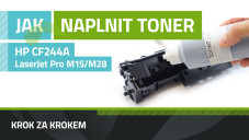 Návod k plnění tonerů HP CF244A, HP LaserJet Pro M15/M28