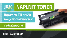 Návod k plnění tonerů Kyocera TK-1170, ECOSYS M2040/2540/2640