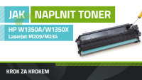 Návod k plnění toneru HP W1350A/W1350X, HP LaserJet M209/M234