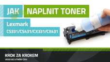 Návod k plnění tonerů Lexmark CX331/CX431/CS331/CS431