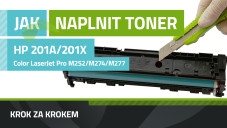 Návod k plnění tonerů HP 201A/X (CF400A/X) HP Color LaserJet Pro M252/M274/M277