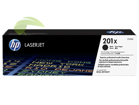 Toner HP 201X, CF400X originální černý, LaserJet M252/M274/M277