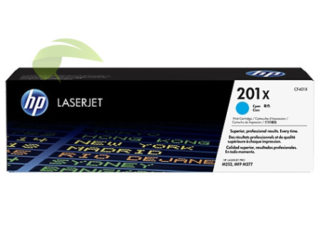 Toner HP 201X, CF401X originální cyan, LaserJet M252/M274/M277