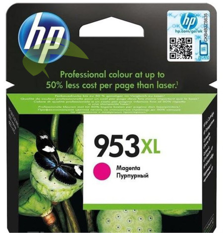 HP F6U18AE, HP 953XL originální náplň žlutá, OfficeJet Pro 7740/8210/8218/8710/8715