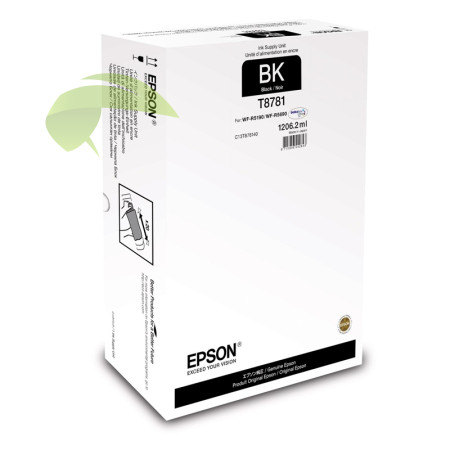 Originální náplň Epson T8781, C13T878140 černá, WorkForce Pro WF-R5190/WF-R5690