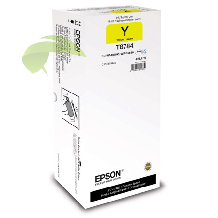 Originální náplň Epson T8784, C13T878440 žlutá, WorkForce Pro WF-R5190/WF-R5690