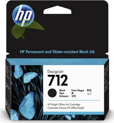 HP 3ED70A, HP 712 originální náplň černá, DesignJet T230/T250/ T630/T650