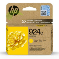 HP 4K0U9NE, HP 924e originální náplň žlutá, OfficeJet Pro 8122e/8124e/8132e/8134e/8135e