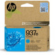 HP 4S6W6NE, HP 937e originální náplň cyan, OfficeJet Pro 9110b/9120b/9120e/9125e/9130b/9720e