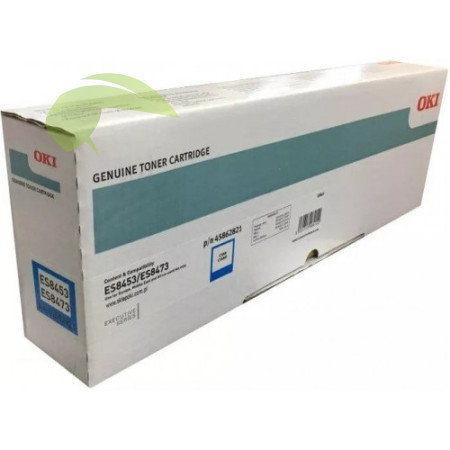 Toner OKI 45862821, ES8453 MFP/ES8473 MFP cyan originální