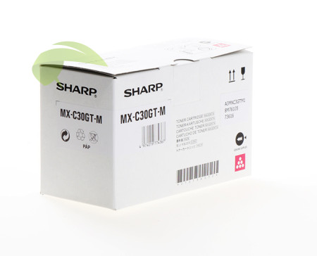 Toner Sharp MX-C30GT-M, originální magenta, MX-C250/MX-C300/MX-C301