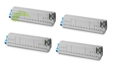 Sada tonerů pro OKI C823/C833/C843 CMYK renovovaná