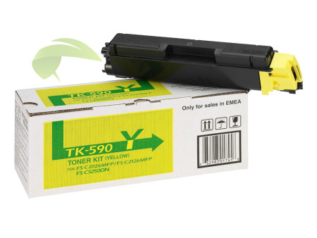 Toner Kyocera TK-590Y originální žlutý, ECOSYS M6026cdn/M6526cdn/P6026cdn, FS-C2026MFP