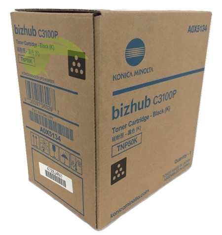 Toner Konica Minolta TNP-50K, A0X5154 originální černý, bizhub C3100P