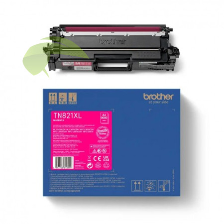 Toner Brother TN-821XLM magenta originální, HL-L9430/MFC-L9630/MFC-L9635/MFC-L9670