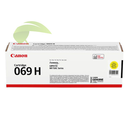 Toner Canon 069H žlutý, Canon i-SENSYS LBP673Cdw/MF752Cdw/MF754Cdw, originální