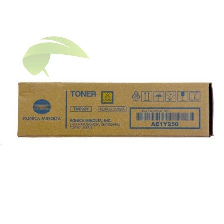 Konica Minolta TNP92Y, TNP-92Y, AE1Y250 originální toner žlutý, bizhub C3120i