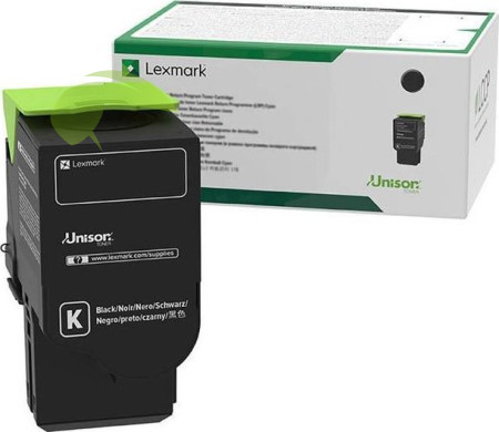 Toner Lexmark C2320K0 originální return černý, C2425/C2535/MC2640